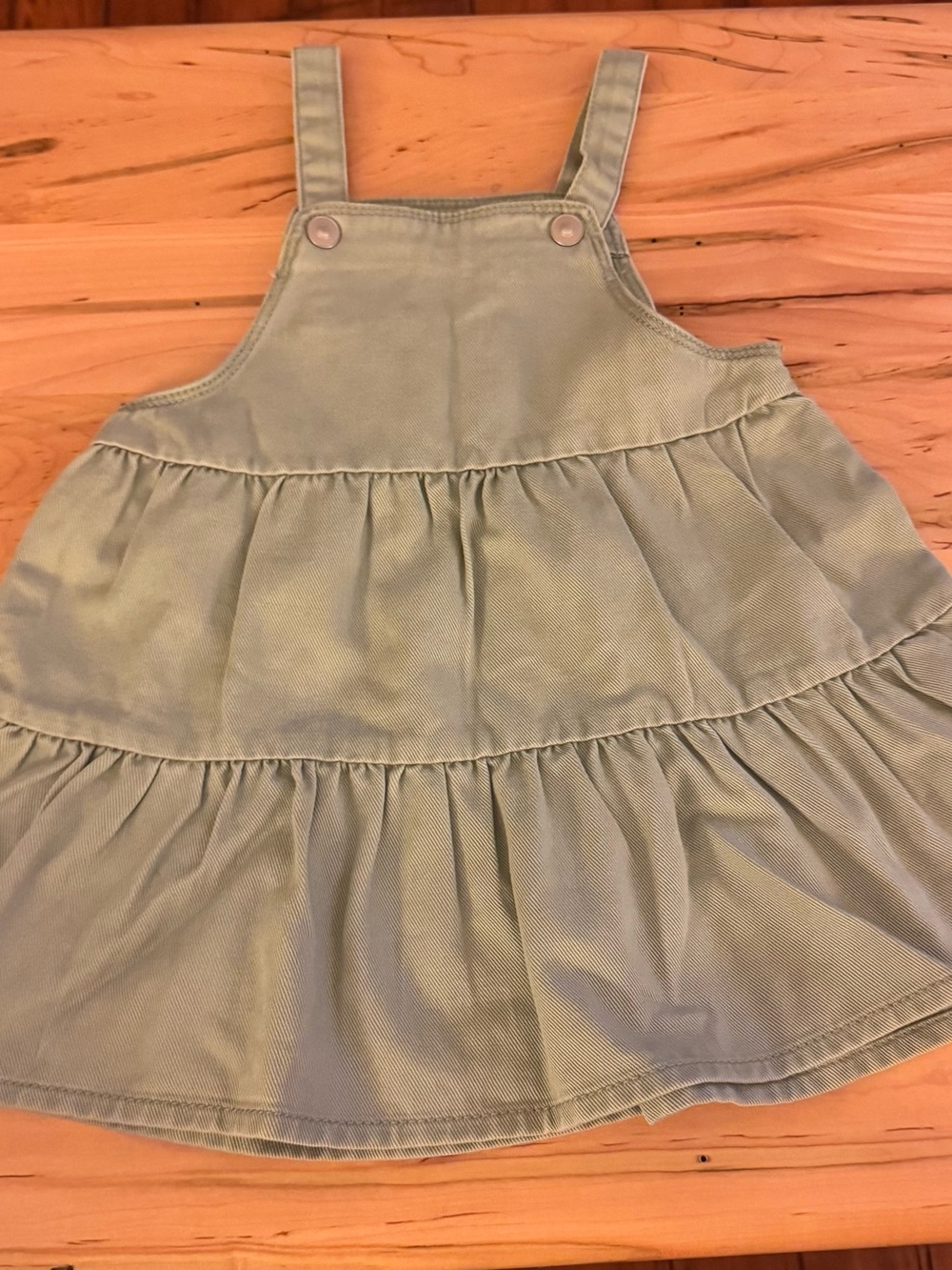 wonder nation Sage Green Tiered Pinafore Skirt